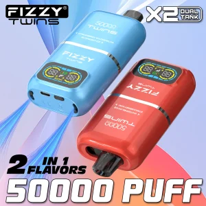 Fizzy Twins Puff 50k Double Cartridge Vape 2 In 1 Vape Switch Vape Pen E Liquid With Nicotine Best Vape Juice Smart Vape