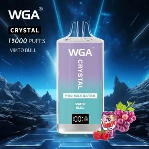 WGA Crystal Pro Max Extra 15.000 15K Puff Low Nikotin Einweg-Vape-Kit für Anfänger mit Vimto Bull Flavor in Devil Vape