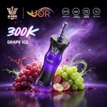 UOR AL BANG 300K Puffs Disposable Shisha Vape – 60ml Salt Nic E Hookah with MTL/DTL Switch, Adjustable Airflow & LED Display, 10 Tasty Flavors